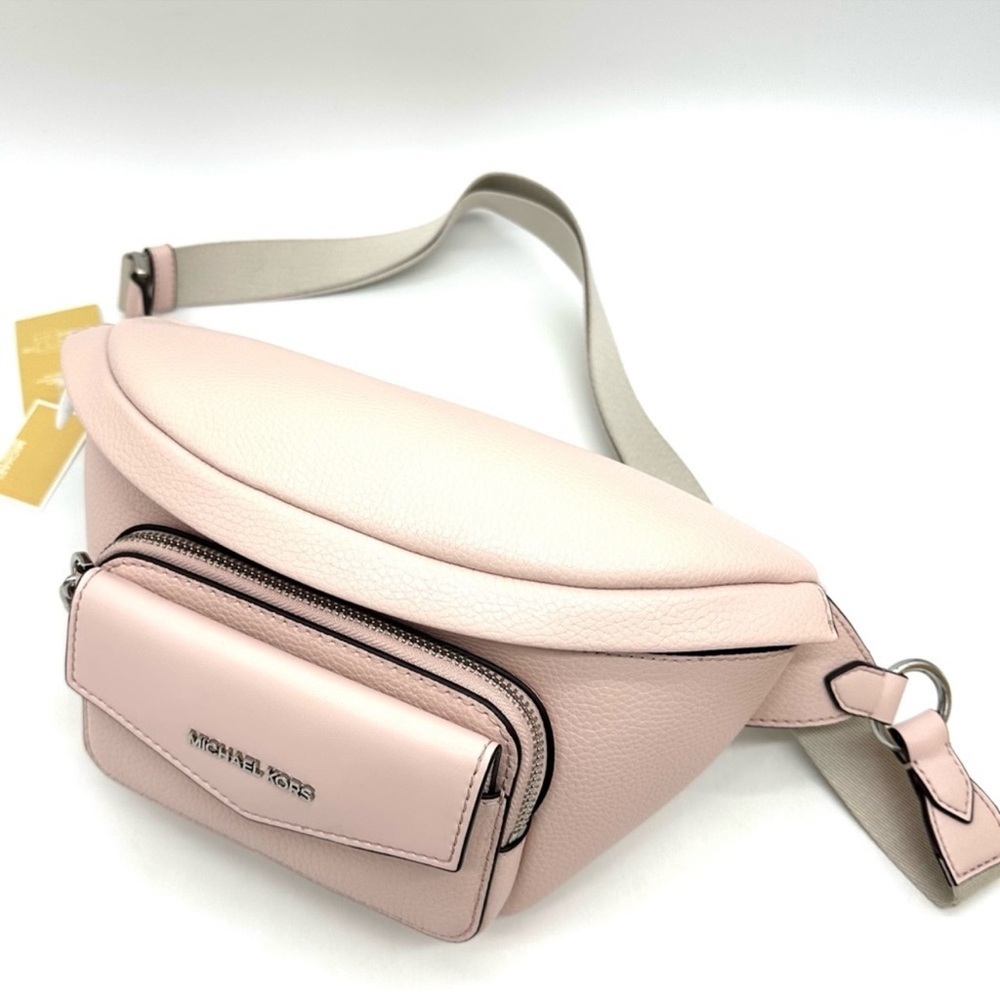 Michael Kors Maisie Large 2 in 1 Sling Pack Crossbody Bag Powder Blush (NWT) - Picture 6 of 12